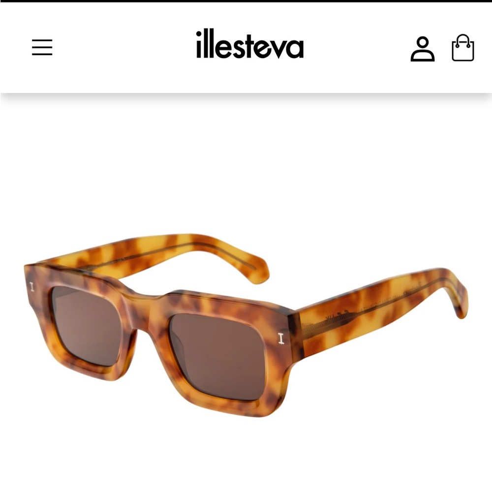 Illesteva Lewis Sunglasses Amber Brown Tortoise